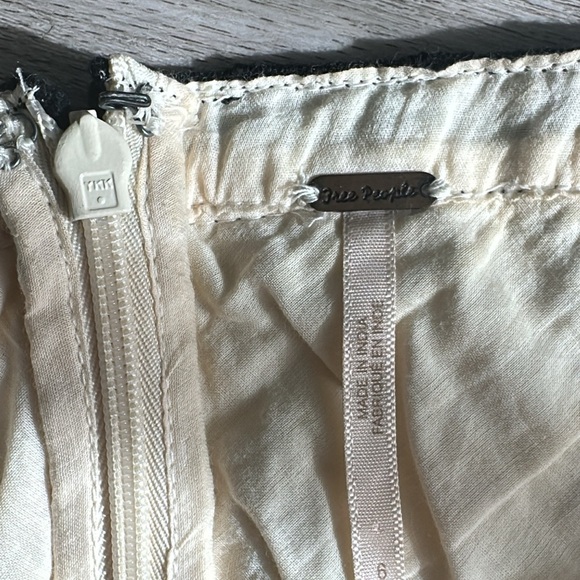 Free People Cream Lace Skirt with Black Accents 6 - Picture 9 of 14